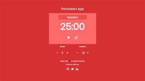 Pomodoro Clock JavaScript 的图像结果