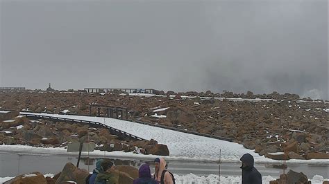 Pikes Peak Cams record early snow in summer | FOX21 News Colorado