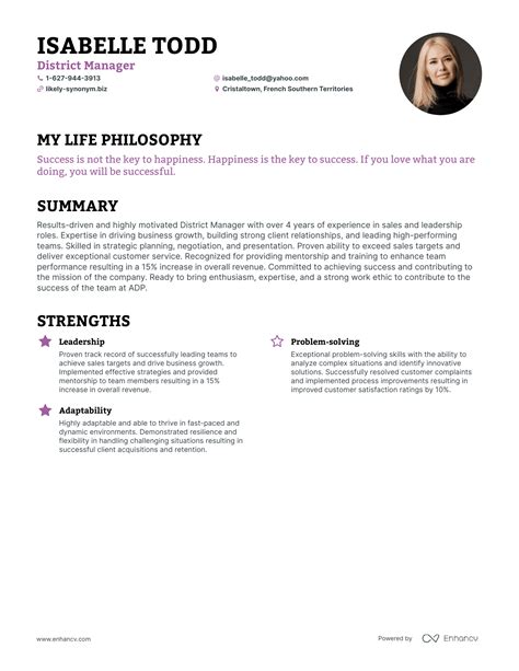 3 Successful District Manager Resume Examples And Writing Tips for 2024