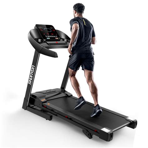 SKONYON 2.5HP Folding Treadmill Electric Treadmill with LCD Display and ...