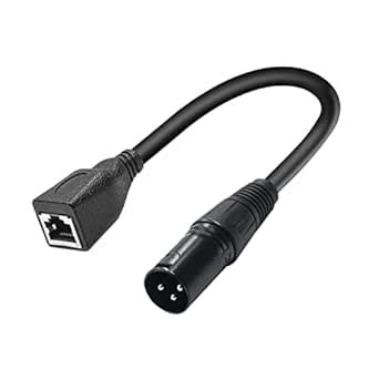 Bharatcart XLR 3 Pin to RJ45 Adapter Cable for Moving Heads lights Dmx ...