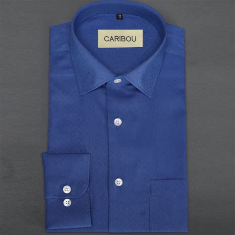 Royal Blue Textured Shirt – Caribou