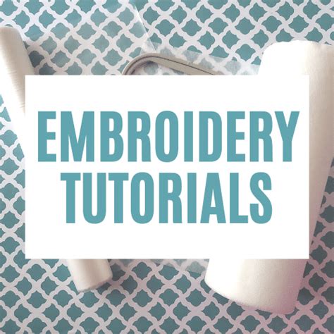 Embroidery Tutorials 的图像结果