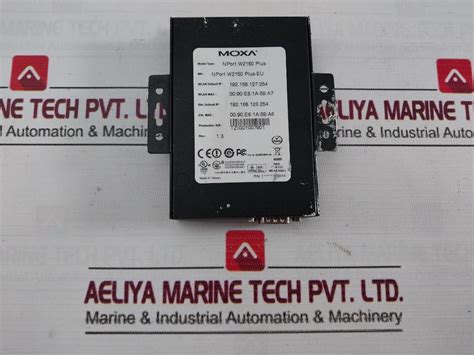 Moxa Nport W2150 Plus Wireless Serial Device Server 12-48Vdc 560 Ma 1 ...