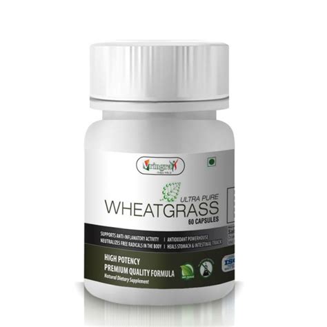 World Class Pure Wheatgrass Extract Capsules - Antioxidants For Healthy ...