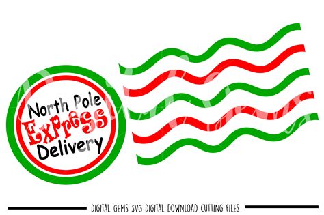 Printable North Pole Stamp