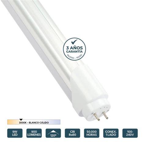 Comprar TUBO LED T8 60CM 9W 3000K 900LM ALUM. CNX 1LADO