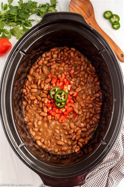Crock Pot Pinto Beans - Eating on a Dime