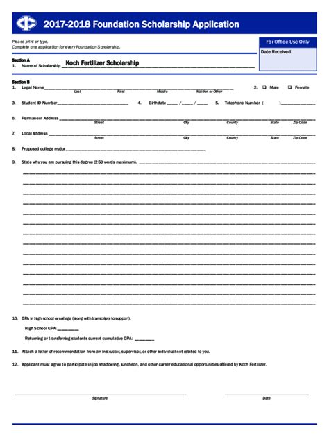 Fillable Online Koch Fertilizer Scholarship recipients honored during ...