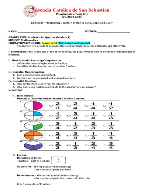 Image result for Math Module Grade 6 Book 6 Lesson 5