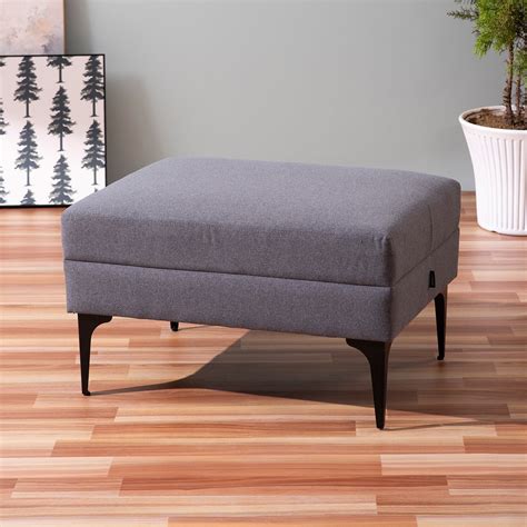 Buy Nimbus Cube Metallic Stool Online | Modern Ottoman at Best Price ...