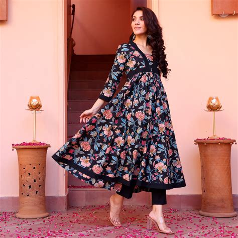 Rushali Printed Cotton kurta – Kameez.co