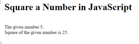Image result for JavaScript for Loop Square