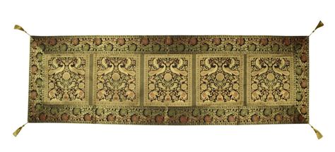 Buy Lal Haveli Home Furnishing Peacock & Elephant Design Silk Table ...