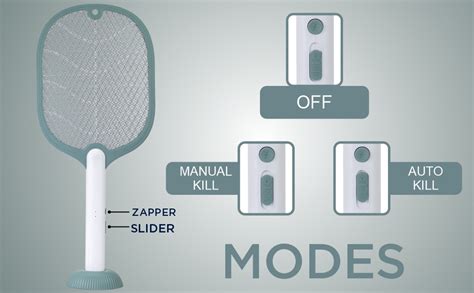 Weird Wolf 2 in 1 Electric Mosquito Killer Racket with UV Light Base ...