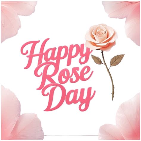 Happy Rose Day Of Valentine, Happy Rose Day, Rose Day PNG Transparent ...