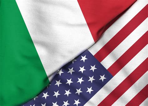 Italian And American Flags Together Italian American Unity Flags Vinyl