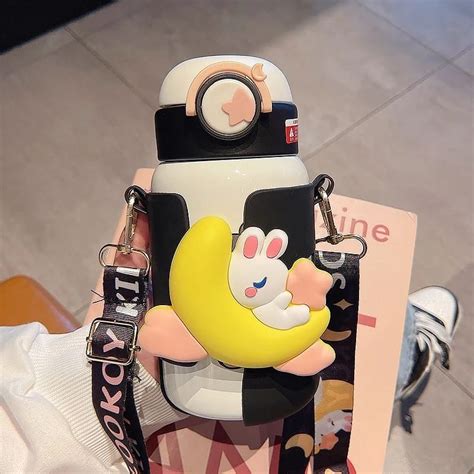 Cute Kawaii Insulated Hot and Cold Sipper Flask for Kids School Picnic ...