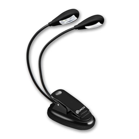 Buy QUMOX LED Book Light, Portable Music Stand Lights, Dual Head, 4 ...