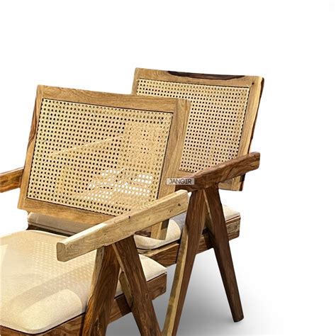 Natural Solid Wood Cane Chair: Wicker/ Rattan Chair