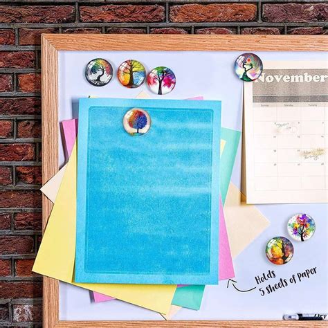 Zumie 12 Pcs Glass Strong Magnetic Refrigerator Magnet Fridge Sticker ...