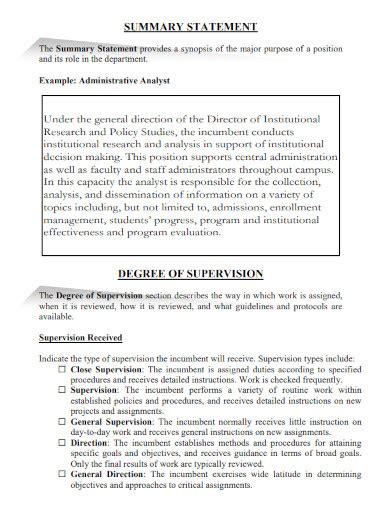 Job Description Examples 的图像结果