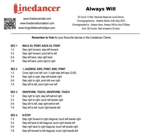 Things Line Dance Step Sheet 的图像结果