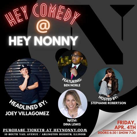 Apr 4 | Hey Comedy with Comedian Joey Villagomez | Arlington Heights ...