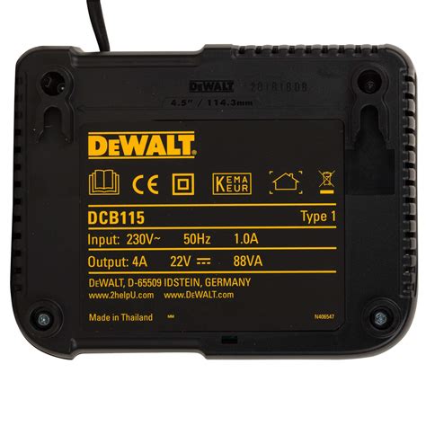 Buy DeWalt DCB115P3 Battery Plus Starter Kit Consisting of System Quick ...