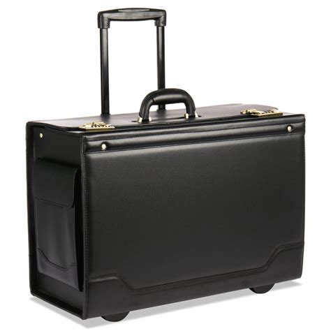 STEBCO Rolling Catalog Case, 21 3/4 x 15 1/2 x 9 3/4, Black ...