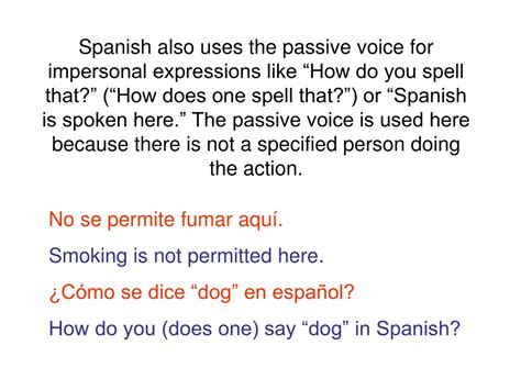 PPT - Mastering Passive Voice with "Se" in Spanish and English ...