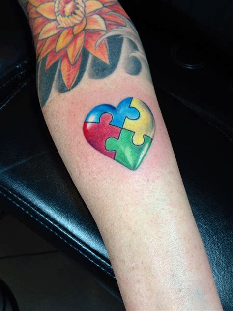 Autism Puzzle Piece Tattoo