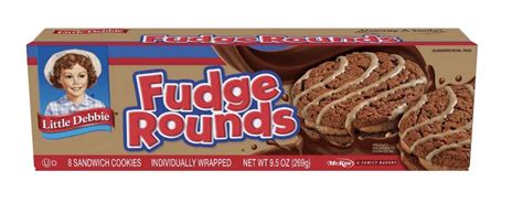 Little Debbie Fudge Rounds (8pk/9.5oz) - Soft, fudgy chocolate cakes ...