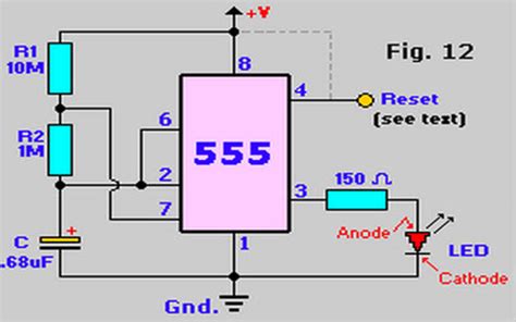 Image result for Astable Opertaion Multivibrator Using 555 Timer IC
