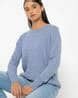 Buy blue Sweaters & Cardigans for Women by DNMX Online | Ajio.com