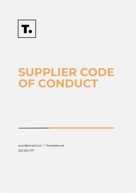 Code Of Conduct Template Free - prntbl.concejomunicipaldechinu.gov.co