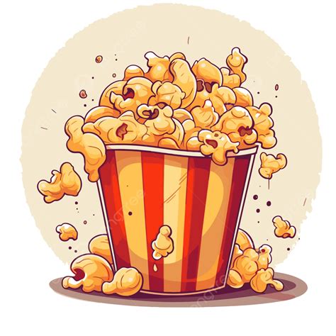 Popcorn Piece Clip Art