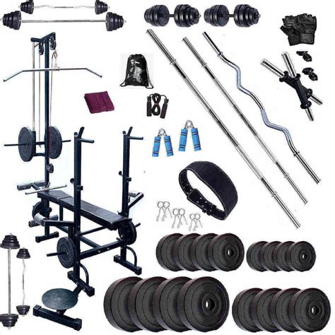 Bodyfit Bf-50Kg Weight Plates 20In1 Bench Combo Home Gym And Fitness K ...