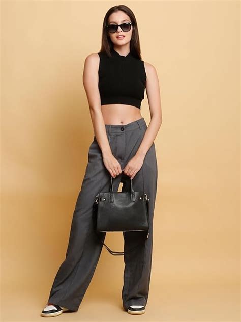 Structured Black Tote bag - Aurélia – White Lily