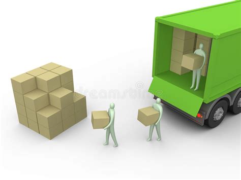 2货物卡车 库存例证. 插画 包括有 2货物卡车 - 712529