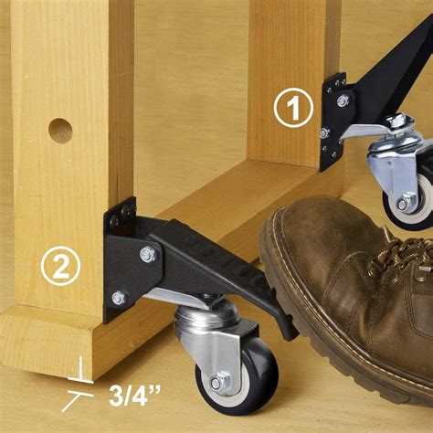 Shop-Made Retractable Casters 的图像结果