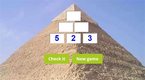 Image result for Pyramid Math Game