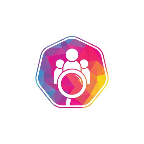 People finder logo. Magnifying glass logo. loupe and people logo design icon 13216305 Vector Art ...