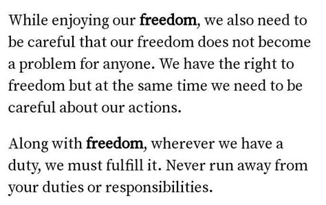 essay on freedom is the root to success - Brainly.in