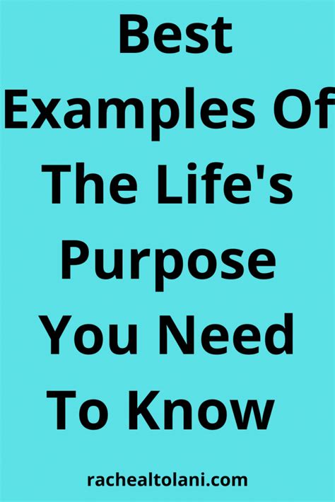 Image result for Example of Purpose
