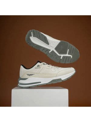 Buy Red Tape Men Lace Up Round Toe Beige Sneakers (UK 6) Online