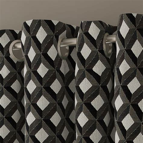 Buy GM Shanghai Set of 2 Jacquard Light-Filtering Door Curtains - 6.9ft ...