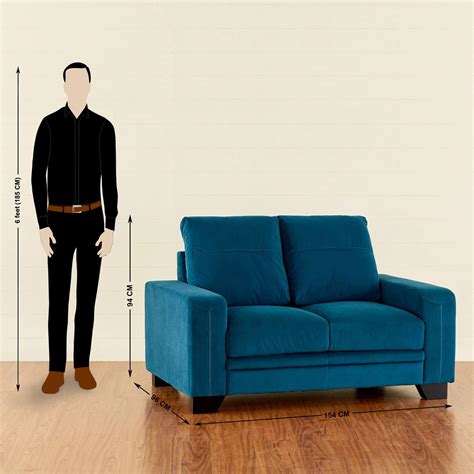 Buy Quebec Velvet 3+2 Seater Sofa Set - Teal from Home Centre at just ...