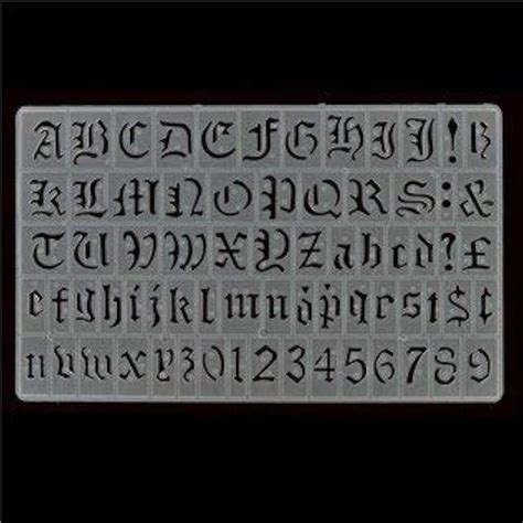 CraftyCrocodile Buy 20mm Old English Lettering Stencil Online India | Ubuy