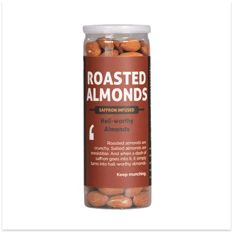 Omay Foods Roasted Almonds - Saffron Infused